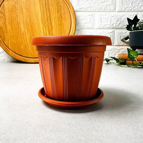 Горшок для цветов с подставкой 