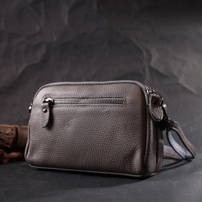 Сумка Vintage Из натуральной кожи Серая (22278) Винница - изображение 4