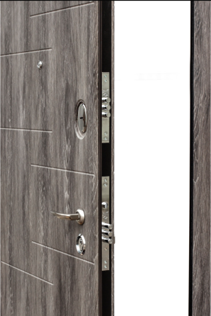 Двері вхідні Наші Двері РУБЕЖ Ескада 26 Дуб шато 960х2050 мм Київ