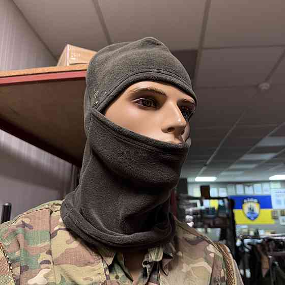 Балаклава-ніндзя флісова, Олива, утеплена тактична балаклава, балаклава для військових Київ