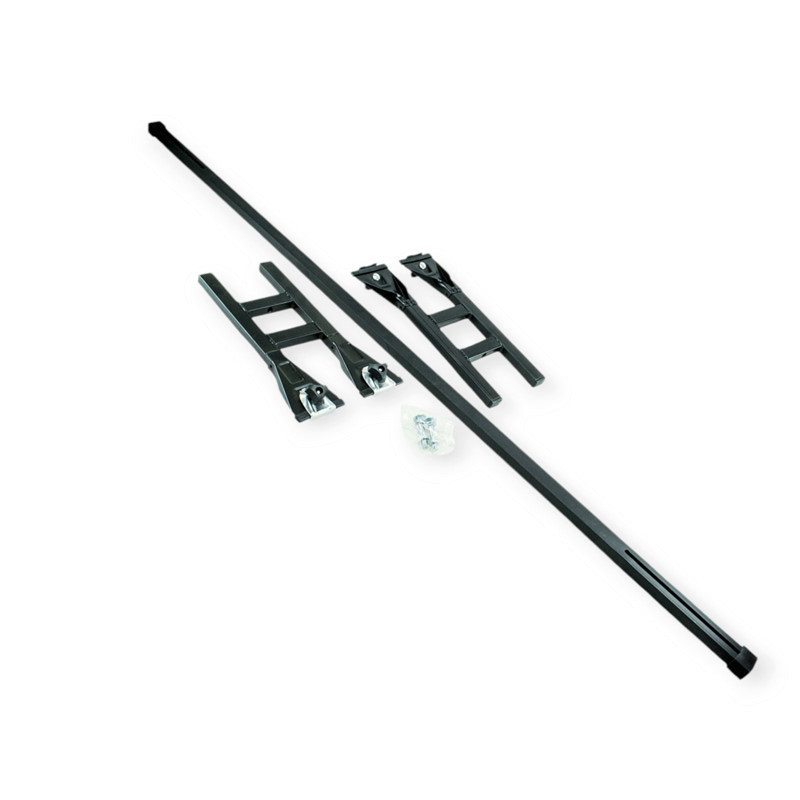 Багажник универсальный на водостоки Газель (175 см) сталь, прямоугольный ль (1 планка, 2 лапы) Мукачево - изображение 1