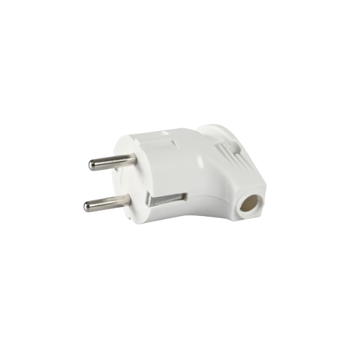 Вилка мережева із заземленням 16А кутова біла Standard Titanum Житомир - изображение 2