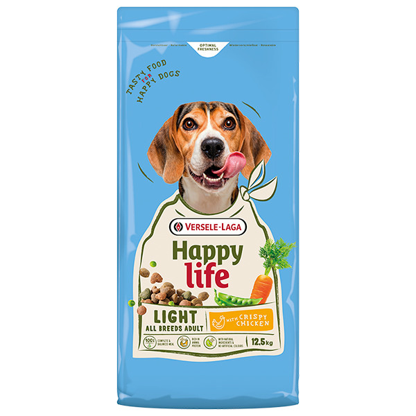 Happy Life Adult Light with Chicken ХЕППІ ЛАЙФ КОНТРОЛЬ ВАГИ низькокалорійний сухий преміум корм для собак всіх порід Київ - фото 1