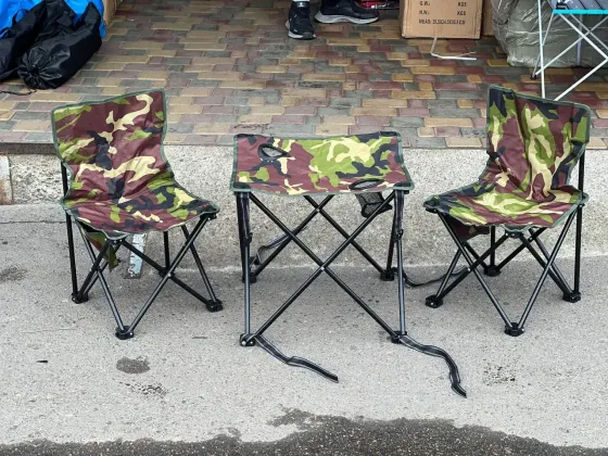 Набор для пикника стол и стулья 2шт в сумке / Туристический столик со стульями / Складной стол и стулья Коломия