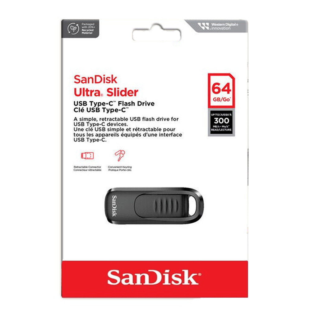 Флеш-накопичувач SanDisk USB 3.2 Gen1 Ultra Slider Type-C 32Gb (200 Mb/s) Київ - фото 7