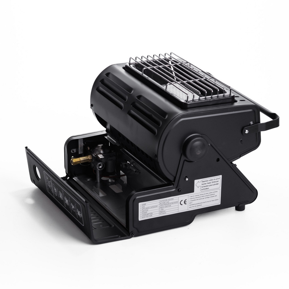 Обігрівач-плита туристична газова HP-DS3-8 1300 Вт чорна газова плита настільна Коломыя - изображение 8