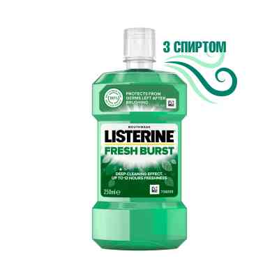 Ополіскувач для порожнини рота Listerine Сплеск свіжості 250 мл (5010123703431) Вінниця