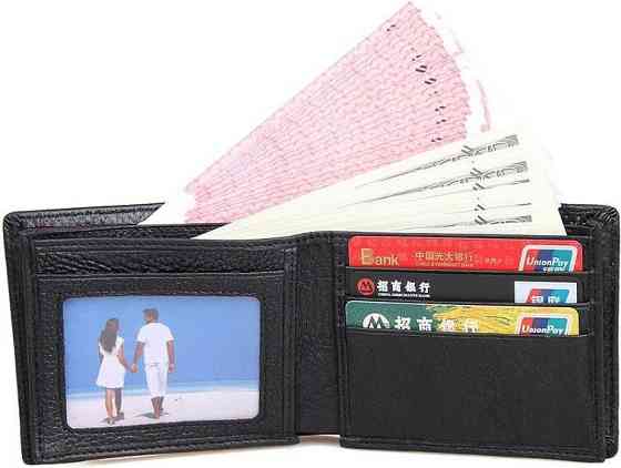 Гаманець чоловічий Vintage 14452 шкіряний Чорний Київ