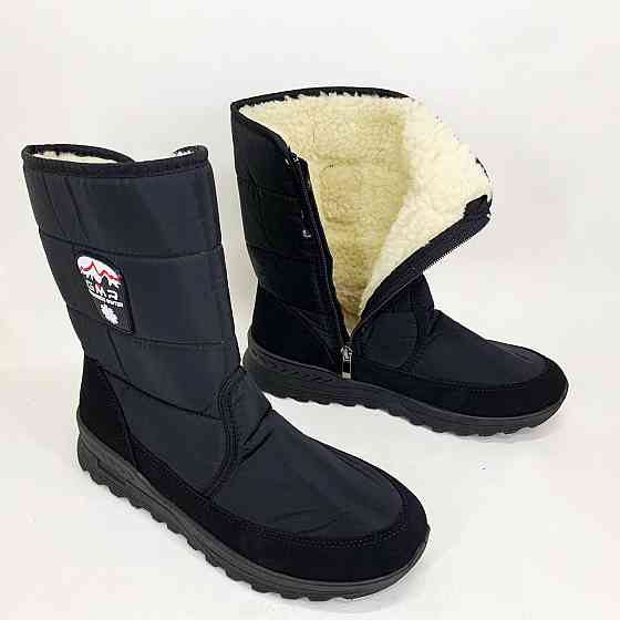 Теплые водонепроницаемые сапоги 44р 28, 5см, Полуботинки рабочие мужские, Ботинки рабочие на меху VA-37 Львов