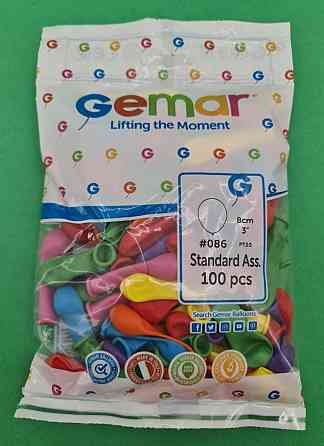 Повітряні кульки 3" (8 см) асорті пастель бомбочки 100 шт (1 пачка) Харків