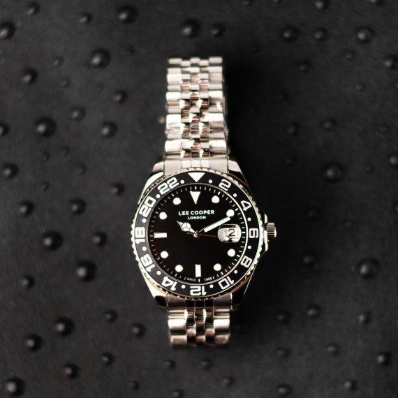 Годинник чоловічий водостійкий Lee Cooper Daytona Vibe Black (2 ремінці) Київ - фото 5