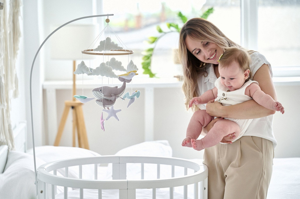 Дитячий мобіль на ліжечко для немовлят WooolyWool «Морські сни» Київ - фото 3