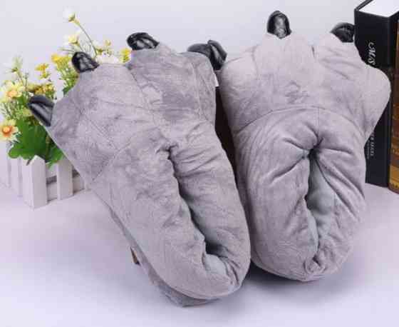 Домашні тапочки кігурумі Лапи Сірі 34 – 37 р Вінниця