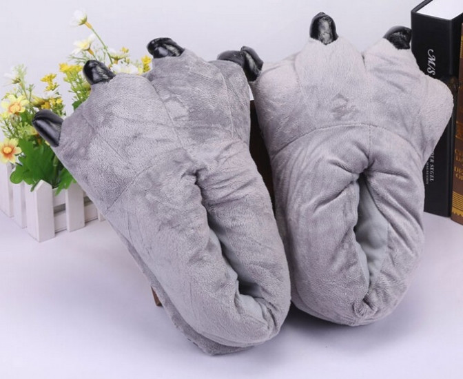 Домашние тапочки кигуруми Лапы Серые 34 – 37 р Винница - изображение 1