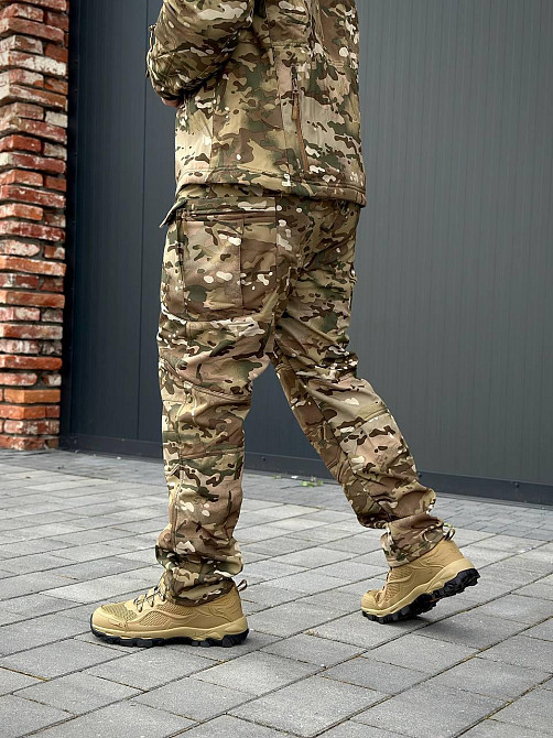 Весенний тактический костюм софтшел мультикам, военная форма ВСУ, боевой комплект для службы Львов - изображение 6