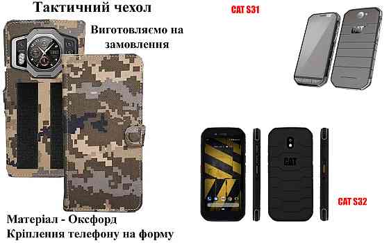 Тактичний чохол для Blackview Oscal Pilot 2, кріпиться до спорядження на липучці Київ