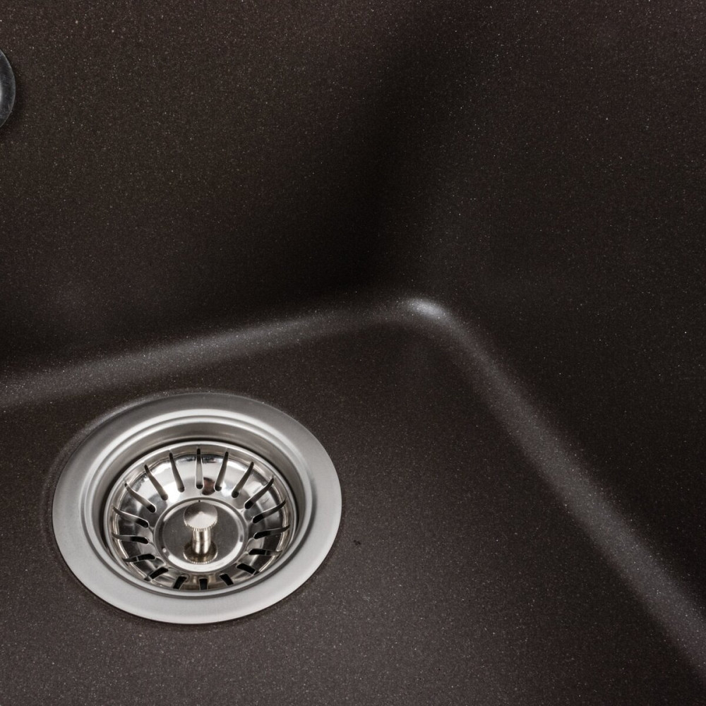 VALESO Гранітна мийка для кухні VALESO KORRADO 4050 матова Темна скеля Киев - изображение 5