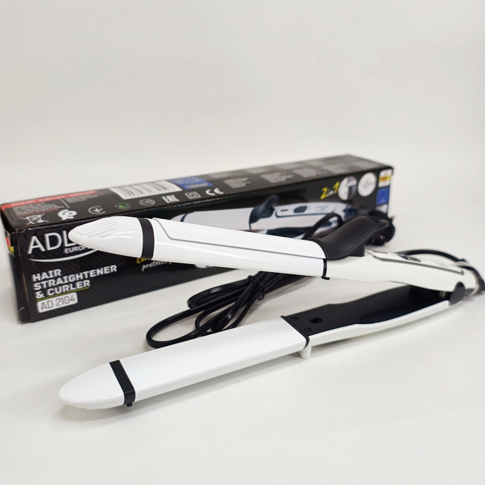 Современные щипцы для завивки волос Adler AD 2104 50Вт, Крутые плойки для волос Плойка обьема FH-61 Львов - изображение 2