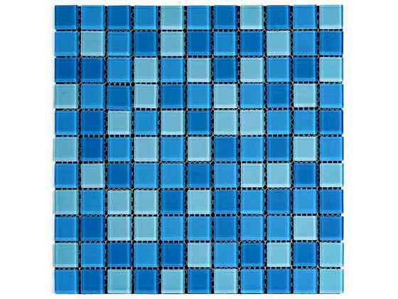 Мозаїка з декоративного скла 298*298*4,5мм Блакитна SW-00002354 ТМ STICKER WALL Київ