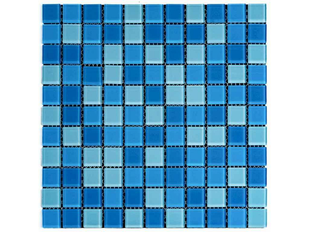 Мозаїка з декоративного скла 298*298*4,5мм Блакитна SW-00002354 ТМ STICKER WALL Київ - фото 1