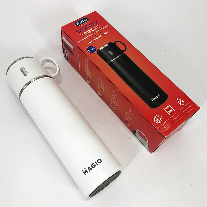 Термос у вигляді пляшки MAGIO MG-1046W 0.5 л, Хороший якісний термос, Термос SU-160 для кави Київ - фото 2