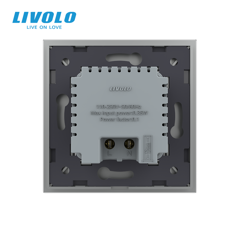 LIVOLO Світильник для сходів підлоги сірий, матове скло, 2700K, 220В, 0.35Вт LIVOLO Коломыя - изображение 3