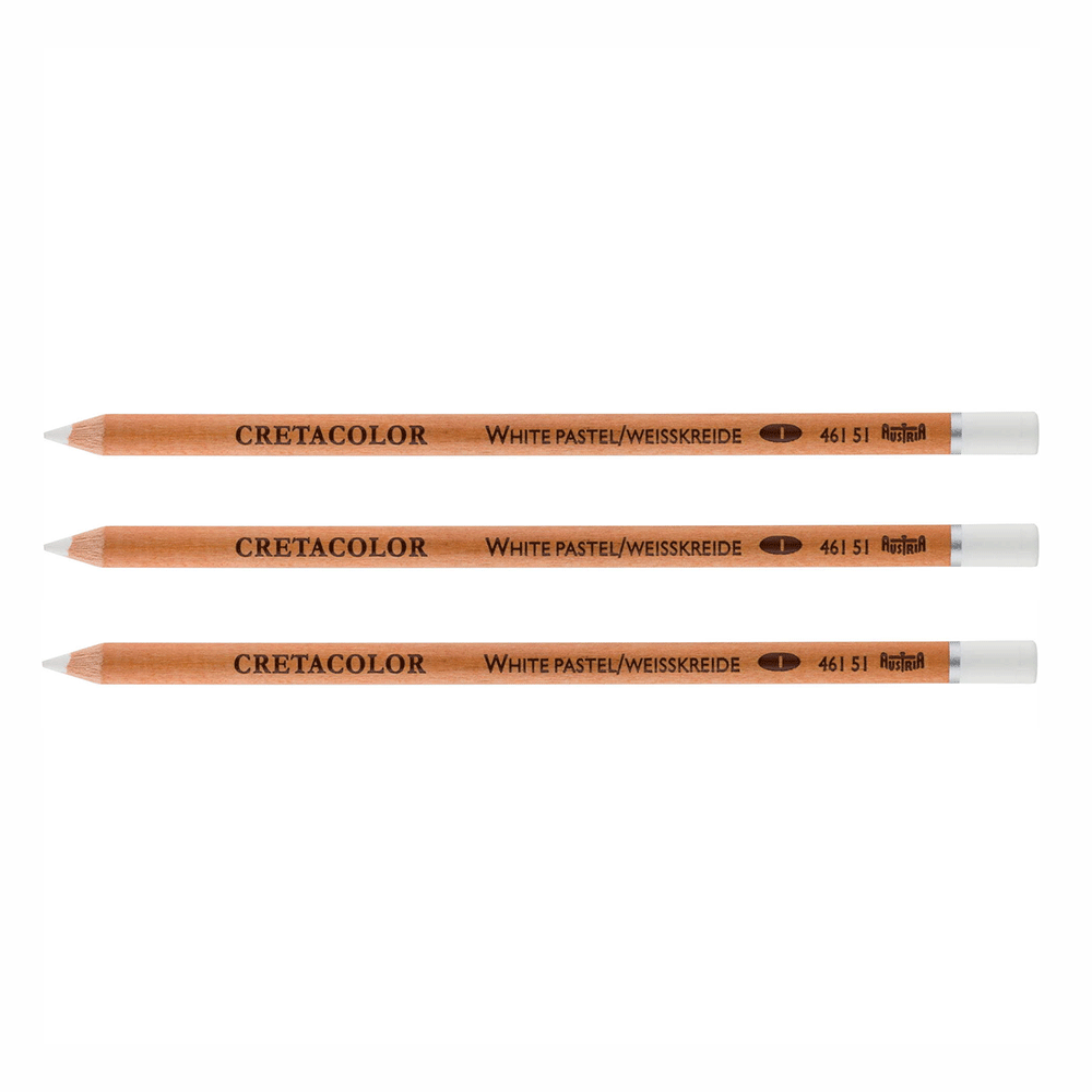 Набір олівців для рисунку Білий м’який 3 шт. Cretacolor Київ - фото 1