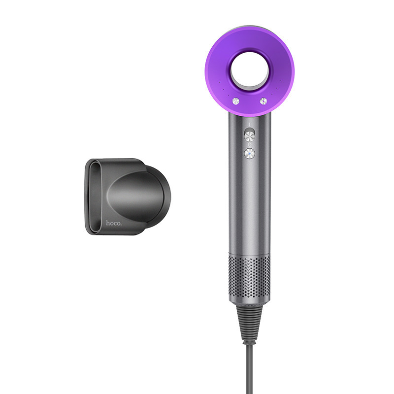 Фен HOCO HP11 Plus 1600W High-speed negative ion hair dryer(EU) Purple Київ - фото 3