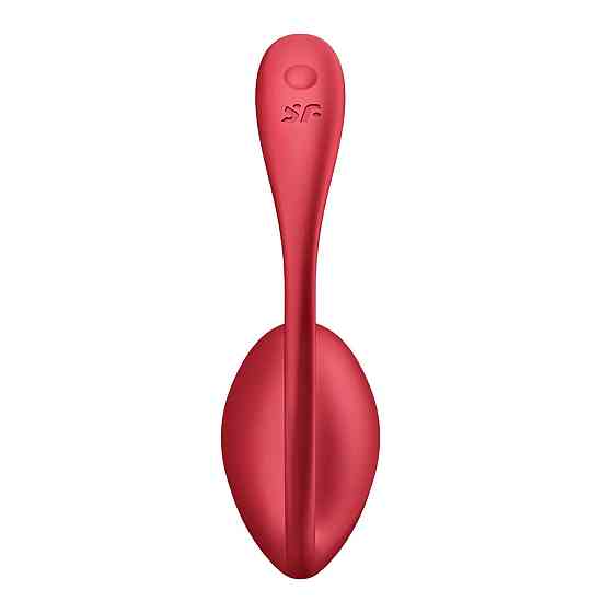 Вибратор в трусики Satisfyer Ribbed Petal с приложением и пультом, красный Sex Aura Киев