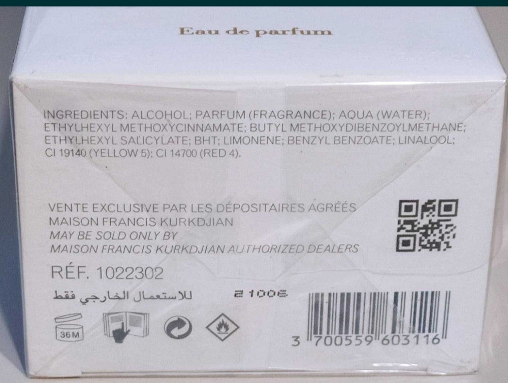 Парфюмерия: Maison Francis Kurkdjian Baccarat Rouge 540 edp 70ml. Оригинал! Киев - изображение 4