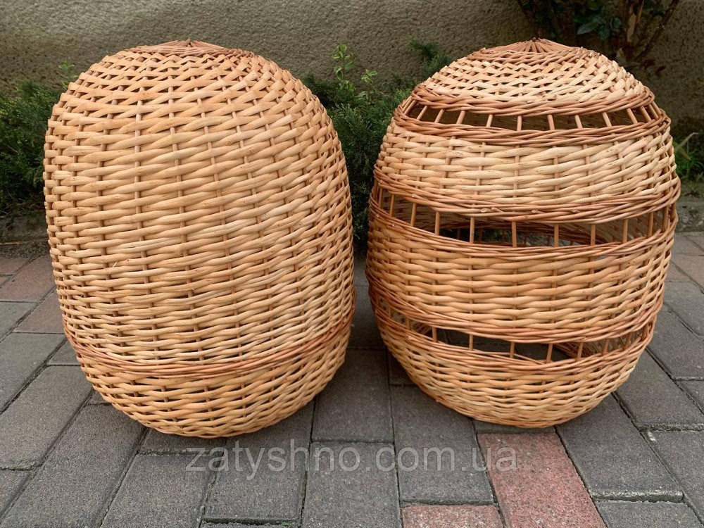 Круглая плетеная люстра из лозы 2 штуки Киев - изображение 2
