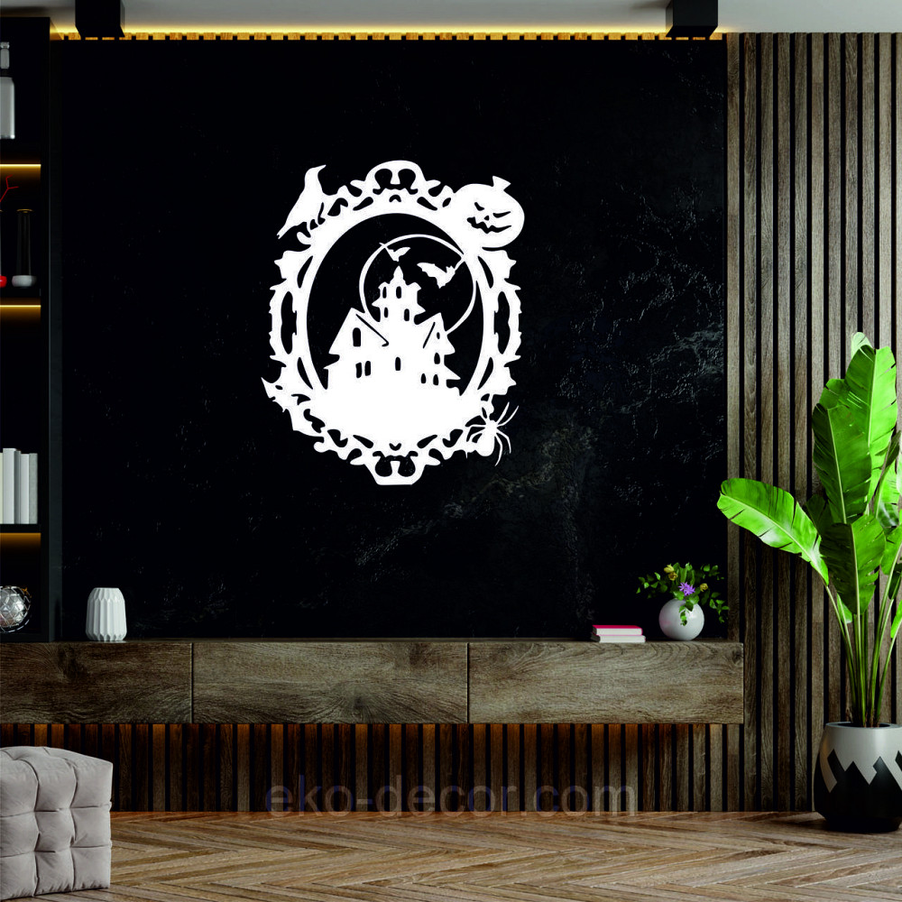 Декоративне настінне Панно «Замок», Декор на стіну 50*40 см, Білий Київ - фото 7