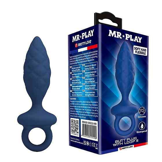 Анальна пробка MR. PLAY Butt Plug with Loop–Size S Sex Aura Київ