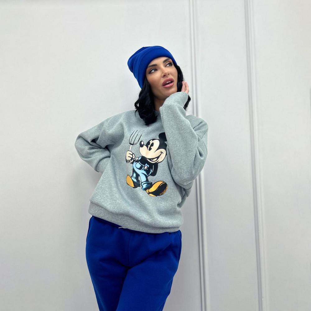 Двухцветный спортивный костюм с шапкой Minnie батал Киев - изображение 6