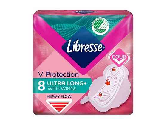 Прокладки гигиенические 8 шт/5кр. (Ultra Long) ТМ LIBRESSE Киев