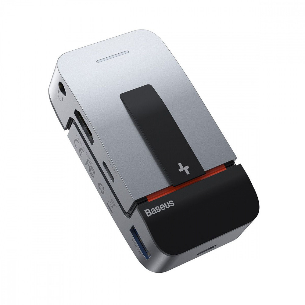 USB-Хаб Baseus Multifunctional Armor Age Type-C Bracket серый Львов - изображение 6