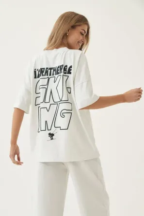 Футболка жіноча з принтом  44 Біла 2634324613 Дніпро