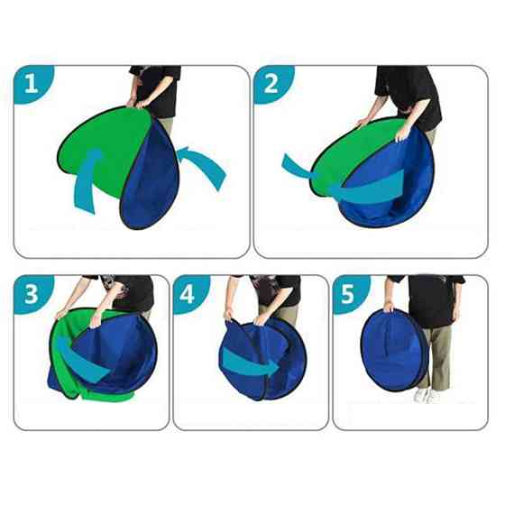 Хромакей овальный складной 150x200см зеленый синий AC Prof CO1520 Киев