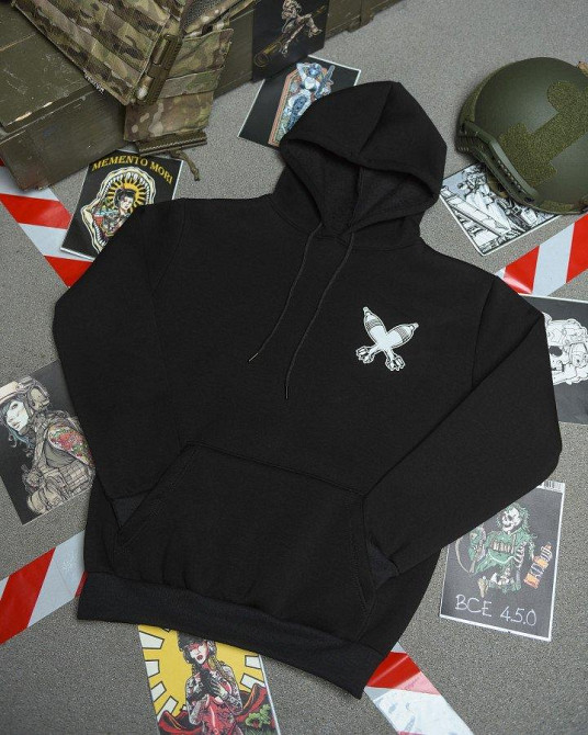 Худі CELEO на флісі black ВТ7912 Одеса - фото 8