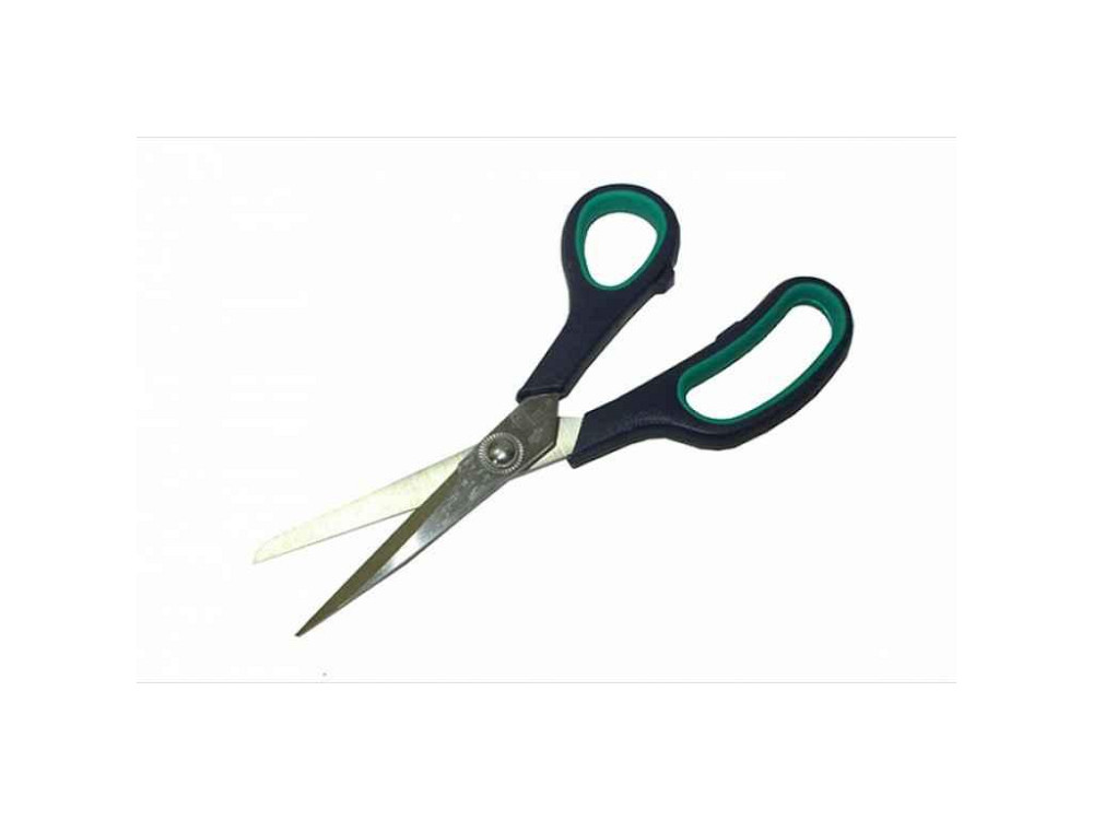 Ножницы с зеленой ручкой (поточенные 2,5мм) BDV No9 ТМ КИТАЙ Solmir Киев - изображение 1