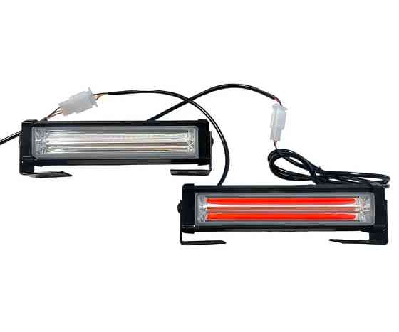Стробоскоп, проблискова LED фара-балка, червоно-синій колір 14 режимів 16,5см 12/24V Харків