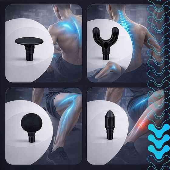 Міні-масажний пістолет для тіла та спини з 5 режимами Isomedix (27311) Нововолинськ