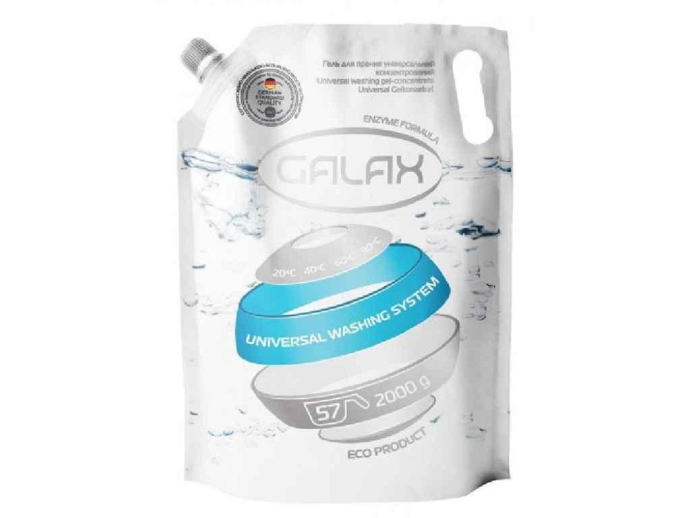 Гель для прання Універсальний 2л (DOYPACK) ТМ GALAX   Solmir Київ - фото 1