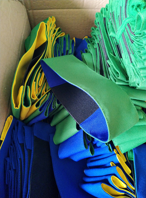 Пов'язка військовим на руку на резинці двокольорова Чернігів - фото 3