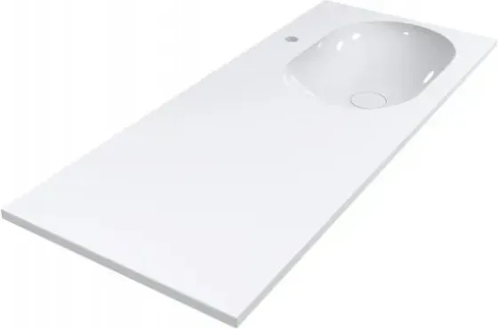 Раковина  Miraggio Biała Nablatowa Prawa 120 X 50Cm(221) Київ