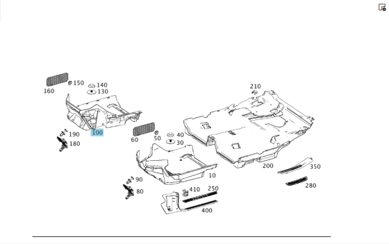 Mercedes-Benz  A2466800240 9E07 Килим салону передній правий CLA Shooting Brake X117 CLA C117 GLA X156 A-class W176 B-class W246 Одесса