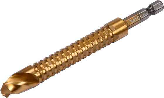 Свердло фрезерувальне по металу YATO : HSS-TIN, Ø= 12 мм, l= 115 мм, HEX - 1/4