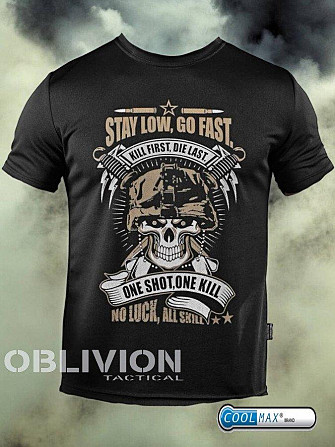 Тактична футболка Oblivion Go fast Oblivion black ДЛ6582 Київ - фото 1