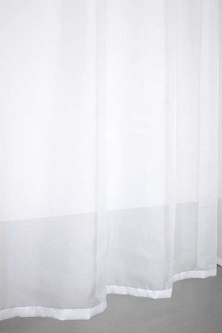 Кухонный комплект (200х170см) шторка с ламбрекеном и тюлю цвет голубой с белым 00к 59-421 Киев - изображение 5