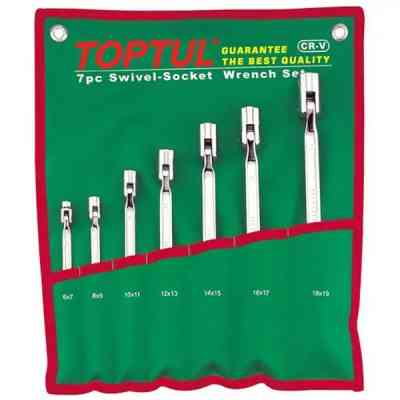 Набір інструментів Toptul шарнірних ключів дзвіночків 7 шт. 6-19 мм (GAAA0704) Вінниця